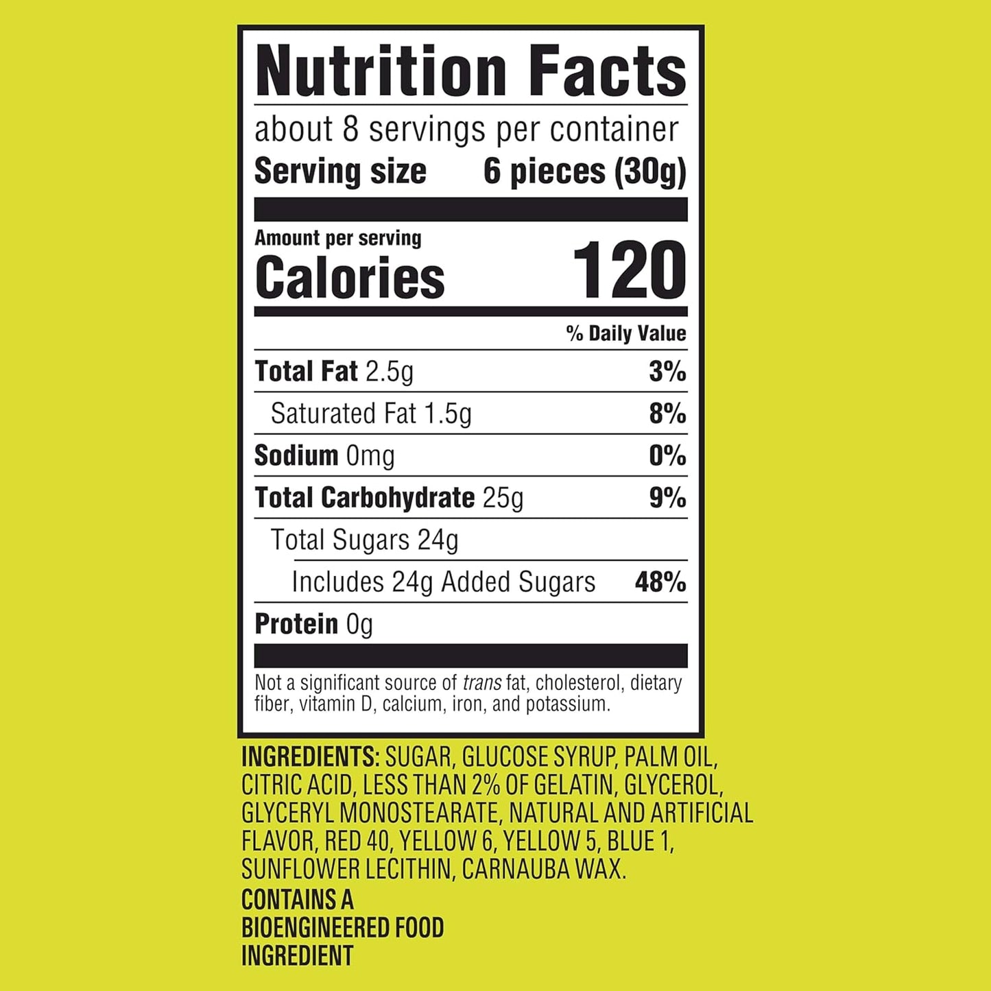 SOUR PATCH KIDS Chews Soft & Chewy Candy, Share Size, 8.12 Oz