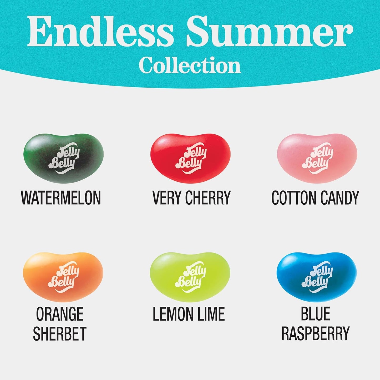 Jelly Belly Endless Summer Jelly Bean Collection - 8 Oz Pouch Bag