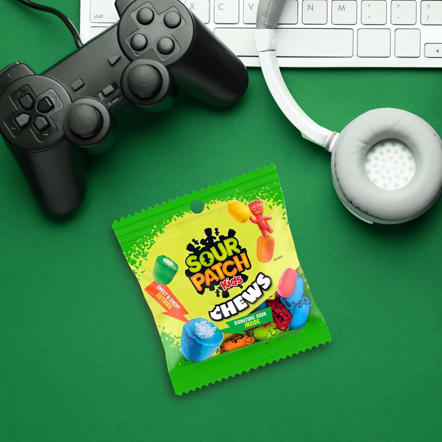 SOUR PATCH KIDS Chews Soft & Chewy Candy, Bulk Candy, 12-2.12 Oz Bags
