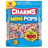 Charms Mini Pops Lollipops, Assorted Flavors, 400 Count (Pack of 1)