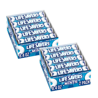 LIFE SAVERS Pep-O-Mint, Bulk Mints, Peppermint Hard Candy, (20 Ct)