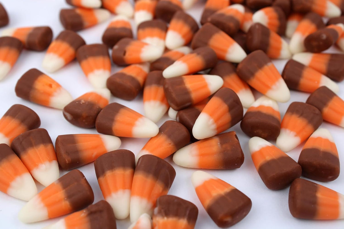 Harvest Assorted Candy Corn, Autumn Mix Layered Flavors, Bulk Bag, 1 Lb