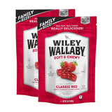 Wiley Wallaby Classic Red Strawberry Licorice Candy, Soft & Chewy, 24Oz, 2Pk