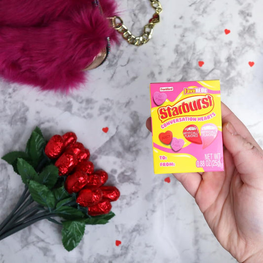 Starbursts Conversation Hearts, Classic Valentine's Day Candy (Pack of 4)