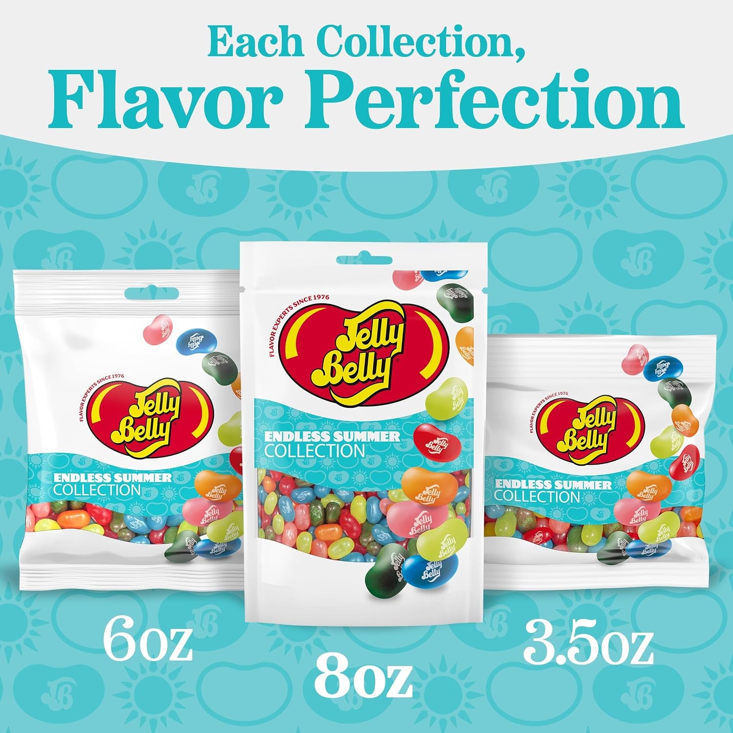 Jelly Belly Endless Summer Jelly Bean Collection - 8 Oz Pouch Bag