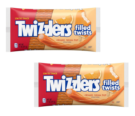 Twizzlers Orange Cream Twists - Pack of 2