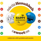 M&M'S Hanukkah Milk Chocolate Candy, Blue, Yellow, White, 2 Lb Bulk Bag