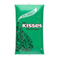 HERSHEY'S KISSES Milk Chocolate Candy Bulk Bag, Green Foils, 60 Oz