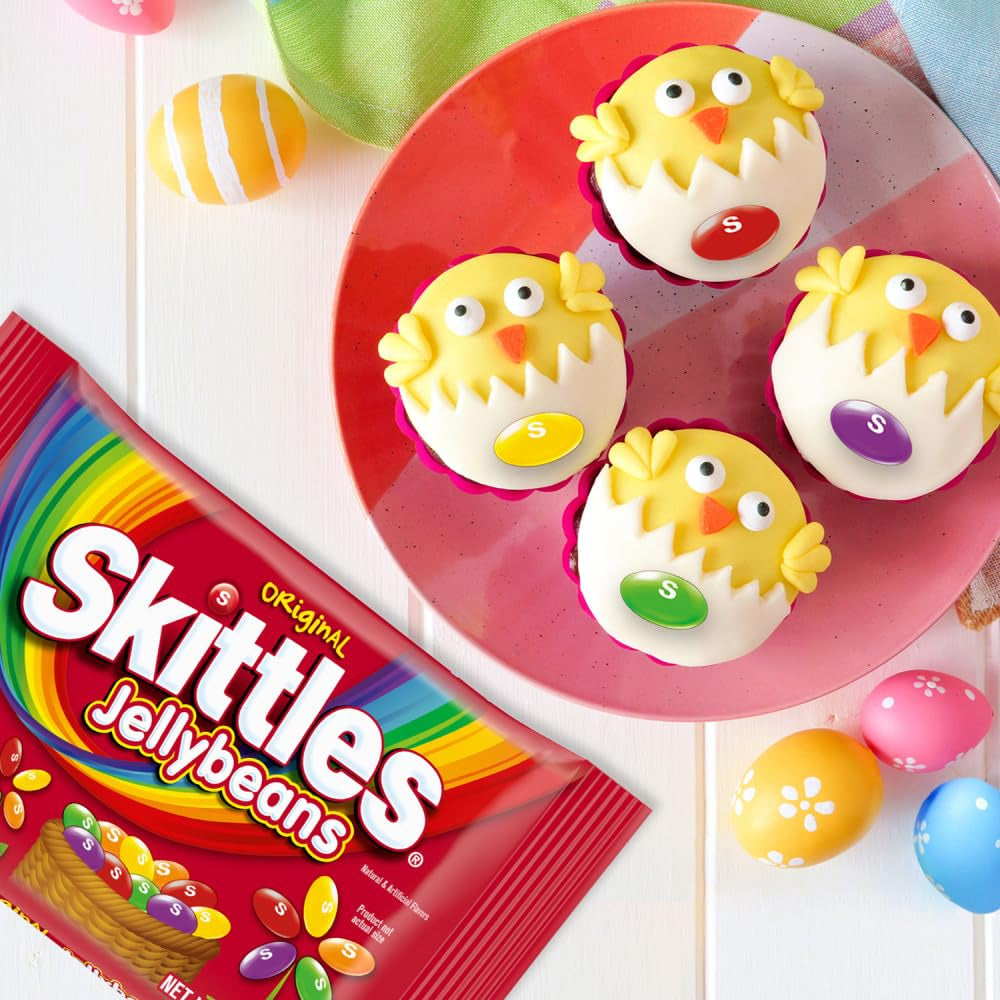 Skittles, Original Flavor Jellybeans Easter Seasonal Candy, 10 Oz