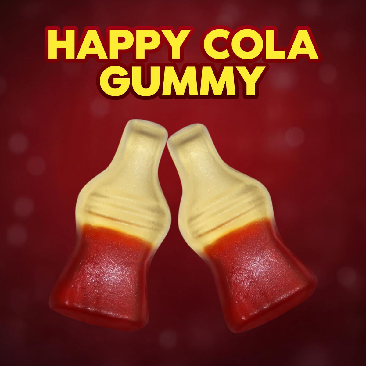 Happy Cola Gummy Candy 2 Pound Bag – Bulk Chewy Cola-Flavored Gummy Bottles Candies