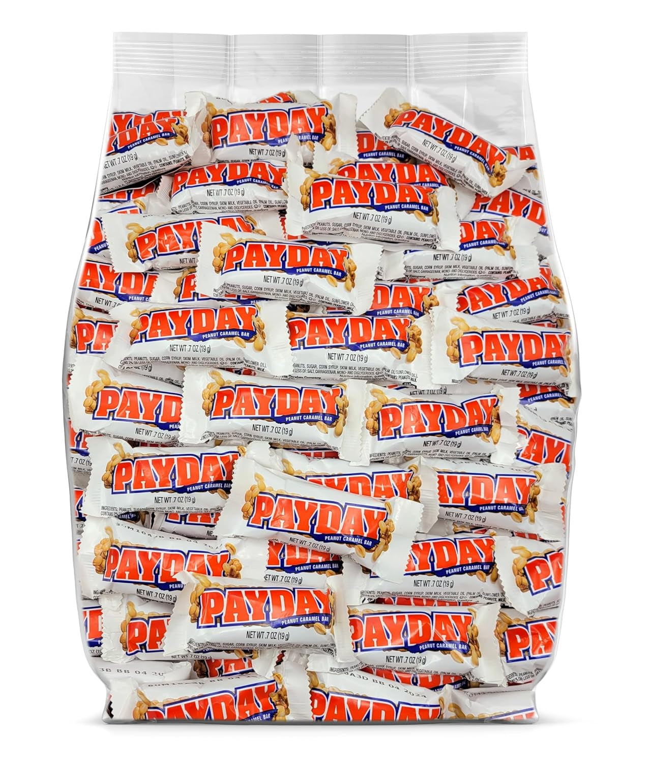 Payday Fun Size Candy Bars - 40 Individually Wrapped Candy Bars
