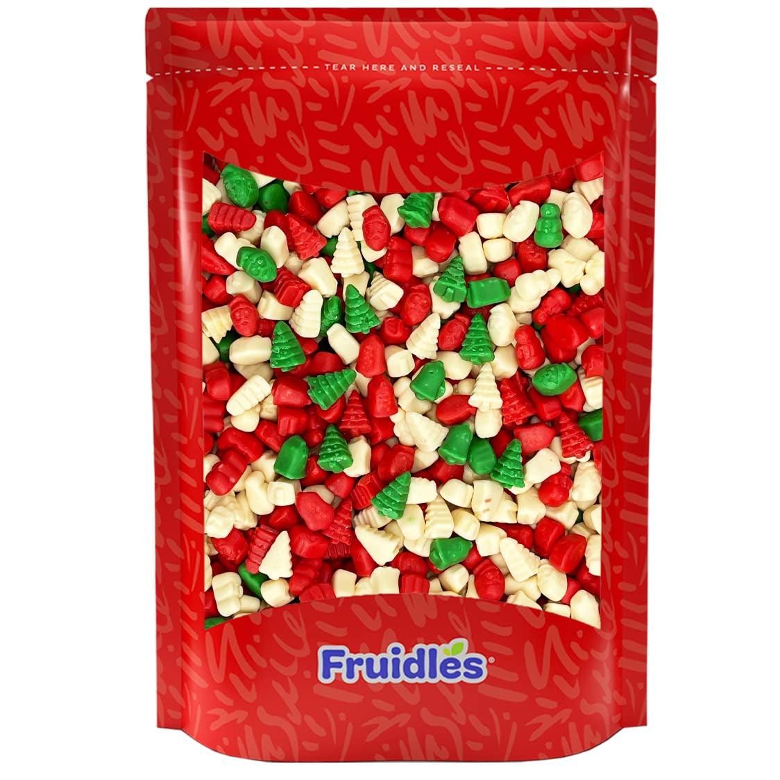 Fruidles Christmas Mello Cremes Gummi Bears Candy Sweet Confection Candies, Traditional Old Fashioned, Vegan, Gluten-Free (2 Pounds)
