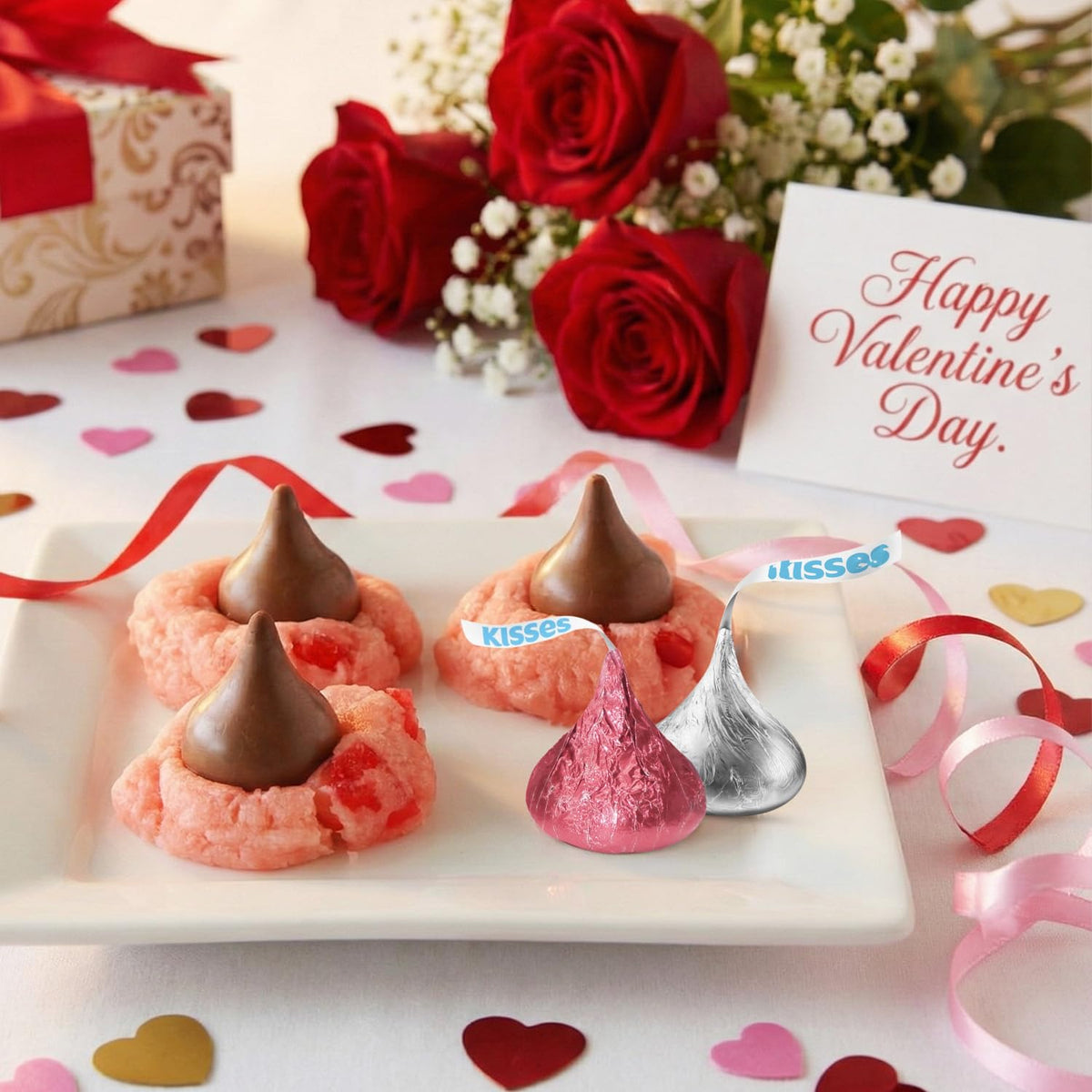 Pink and Silver Foil-Wrapped Milk Chocolate Candy - 1Lb Individually Wrapped Chocolate Approx. 100 Pieces