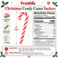 Fruidles Christmas 24-Pack Candy Canes Suckers, Peppermint Flavor, Individually Wrapped
