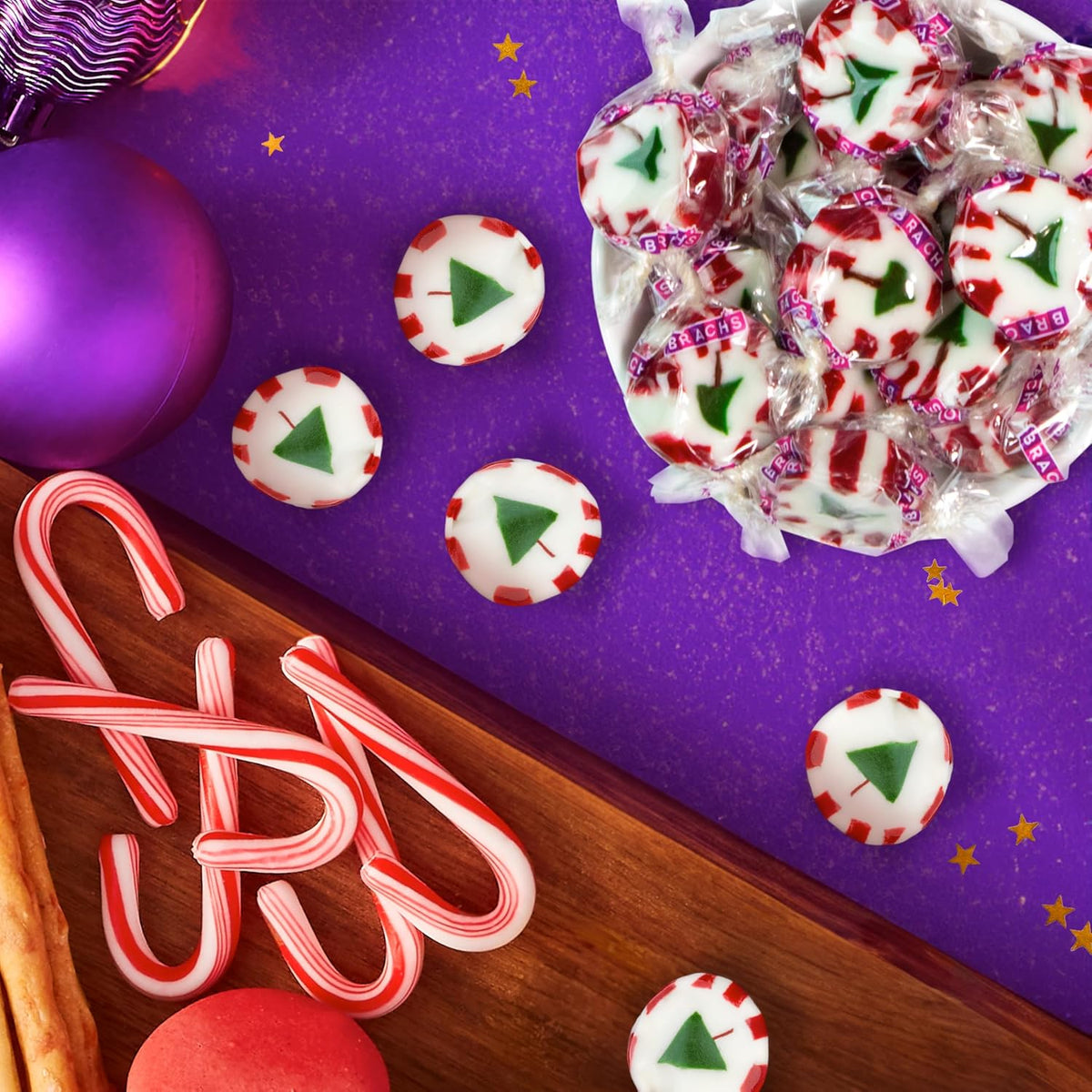 Brach'S Peppermint Christmas Nougats, Individually Wrapped Candy, 11 Oz