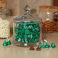 HERSHEY'S KISSES Milk Chocolate Candy Bulk Bag, Green Foils, 60 Oz