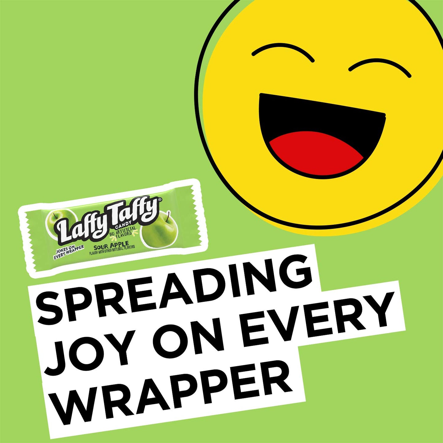 Laffy Taffy Candy, Sour Apple Flavor, 145 Pieces