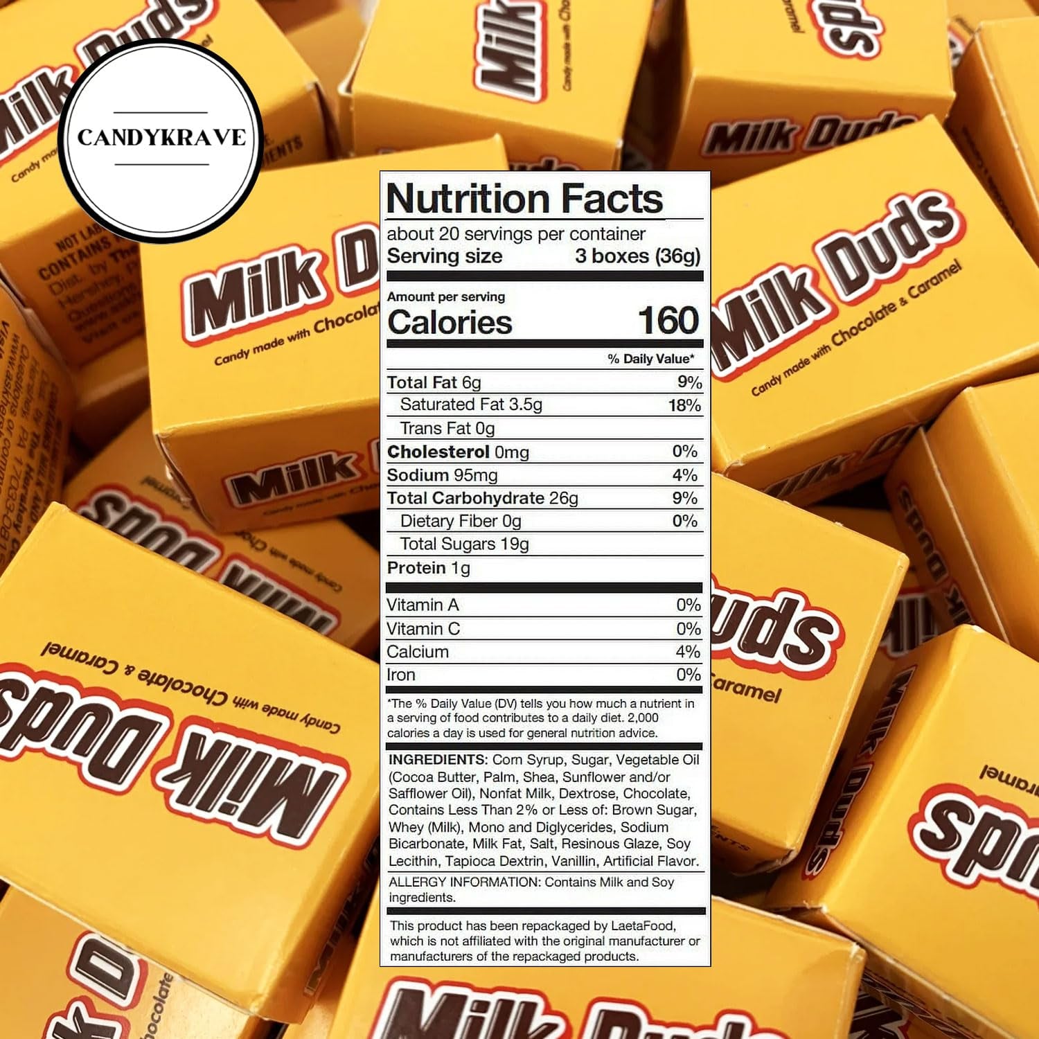 Milk Duds Chewy Candy - Chocolate & Caramel Candy - Delicious & Sweet Mini Treats (1 Lbs)