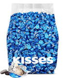 Cookies and Cream Kisses Bulk Candy 200 Pieces - Bulk Chocolate Individually Wrapped Blue Kisses - 2 Pounds