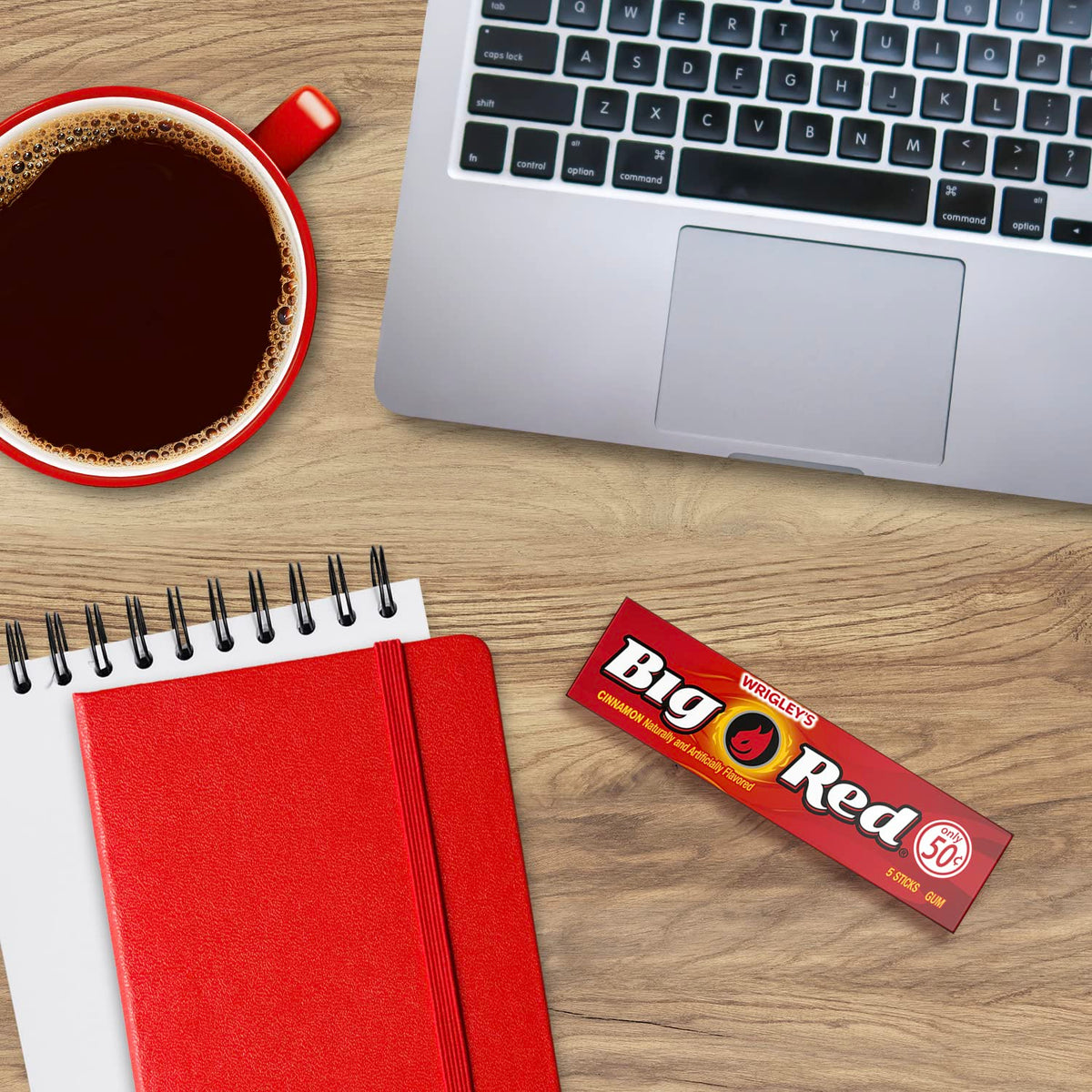 WRIGLEY'S BIG RED Cinnamon Chewing Gum Bulk Pack, 5 Sticks, 40 Count