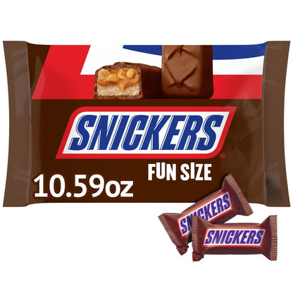 SNICKERS Original Chocolate Candy Bars Fun Size Snacks 10.59 Oz Bag 