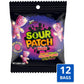 SOUR PATCH KIDS Glow Ups Strawberry-Watermelon Soft & Chewy Gummy Candy, Bulk Candy, 12-3.08 Oz Bags