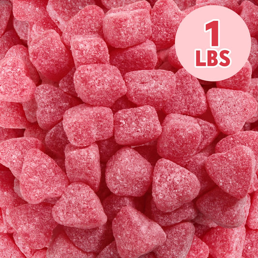 Mother'S Day Sour Cherry Jelly Hearts Candy, Bulk, 1 Lb