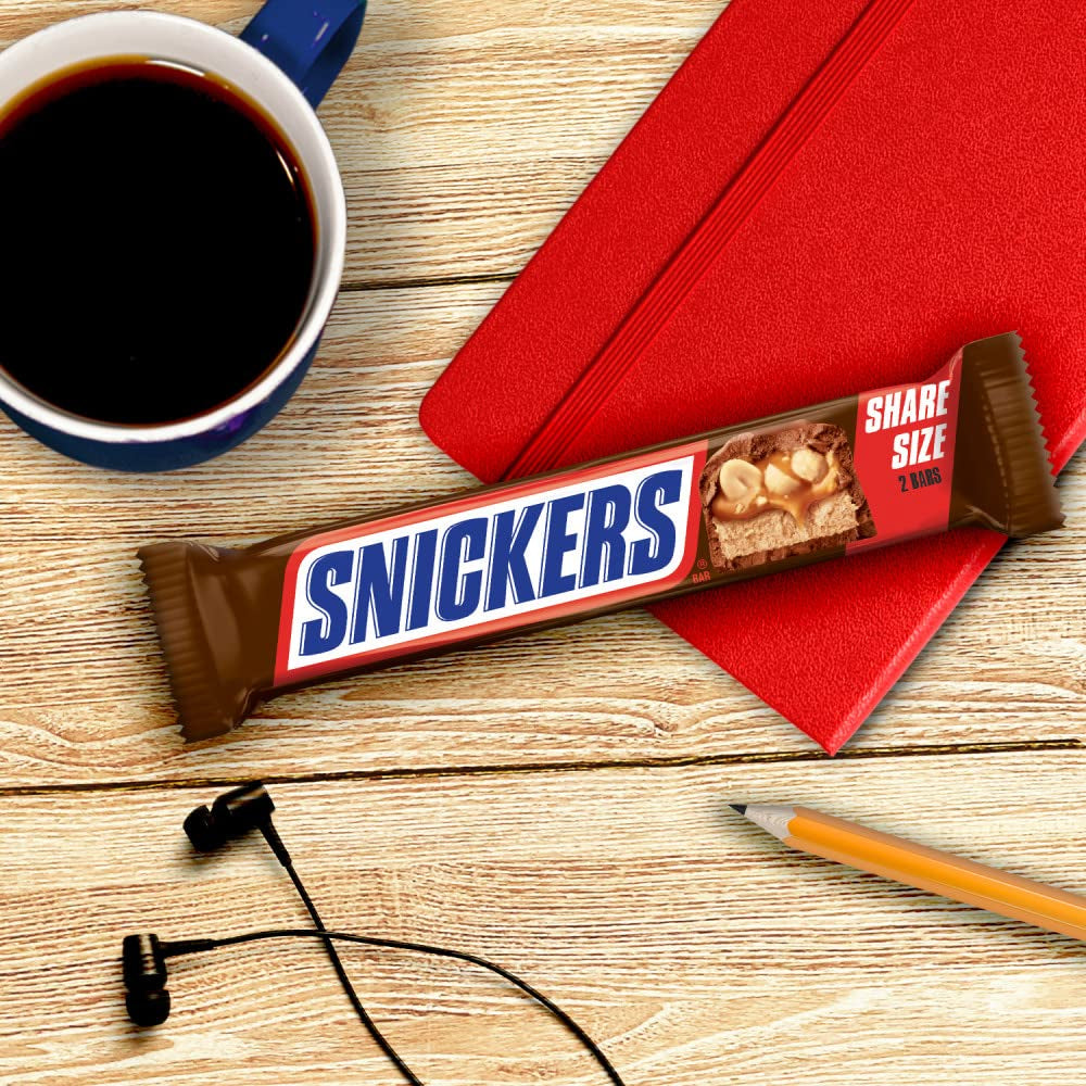 SNICKERS Original Milk Chocolate Candy Bar Share Size, 3.29 Oz