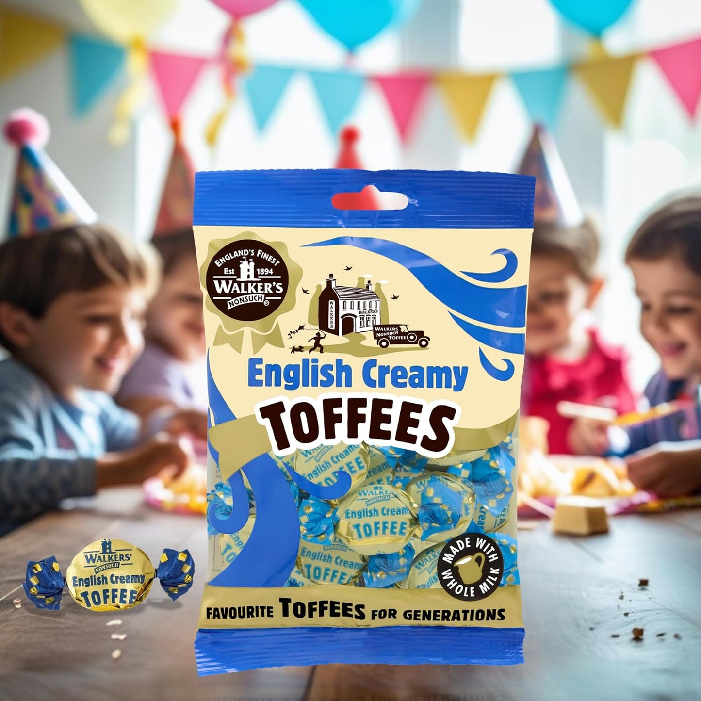 Walkers' Nonsuch English Creamy Toffees with Whole Milk & Butter 5.29 Oz (150G)