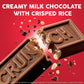 CRUNCH Full-Size Candy Bar, Creamy Milk Chocolate with Crunchy Crisped Rice, 36 Individually Wrapped Bars