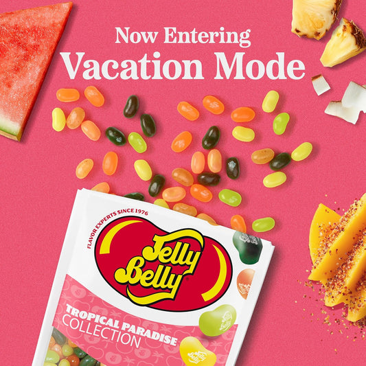 Jelly Belly Tropical Paradise Jelly Bean Collection - 8 Oz Pouch Bag