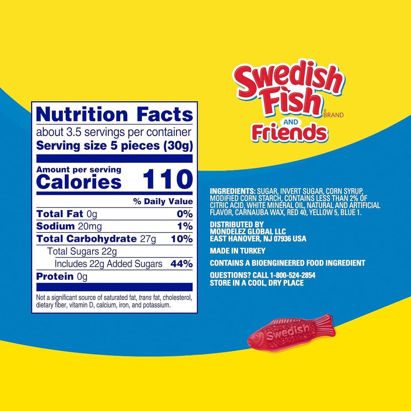 SWEDISH FISH and Friends Soft & Chewy Gummy Candy, Bulk Candy, 12-3.59 Oz Bags