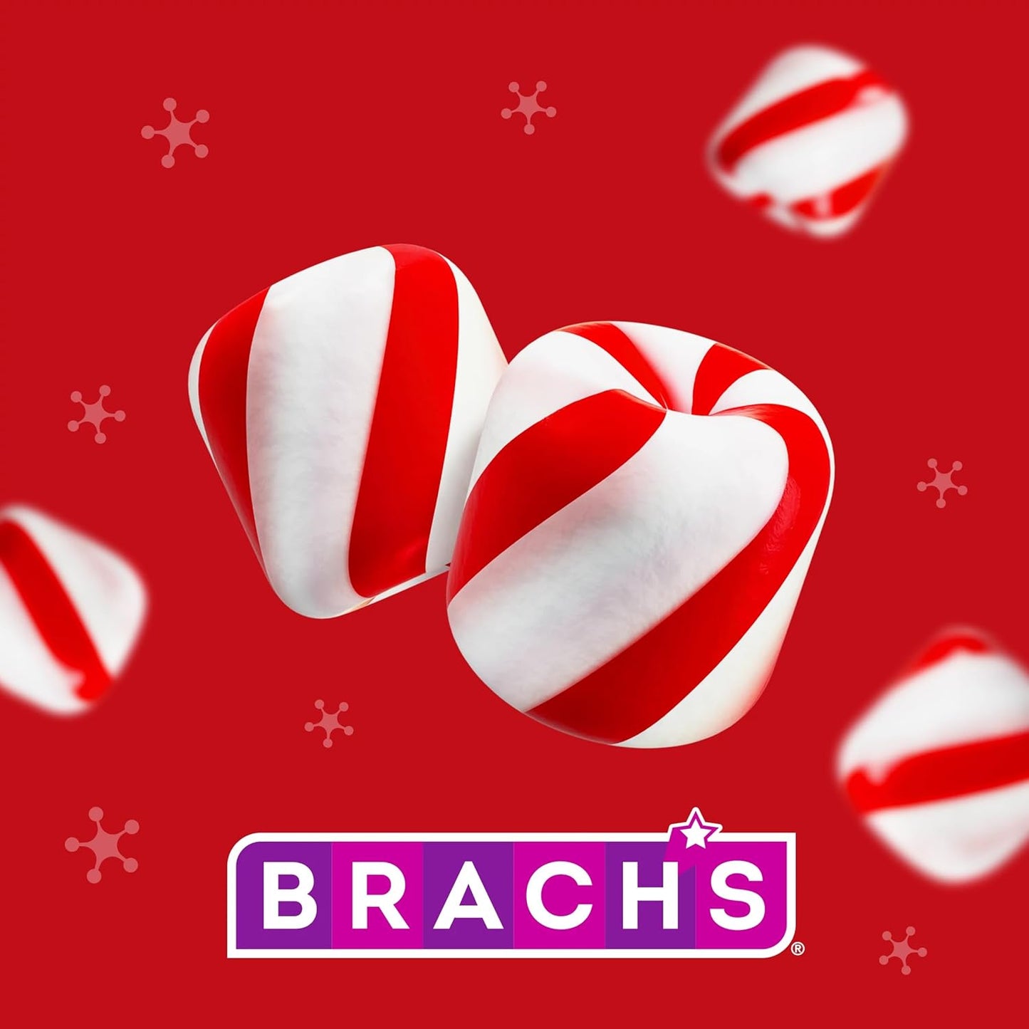 Brach's Sweet Stripes Soft Peppermint Candy, Individually Wrapped, 350 Ct