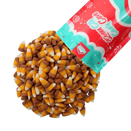 Caramel Flavored Candy Corn, Fall Harvest Autumn Mix Bulk Bag, 1 Lb