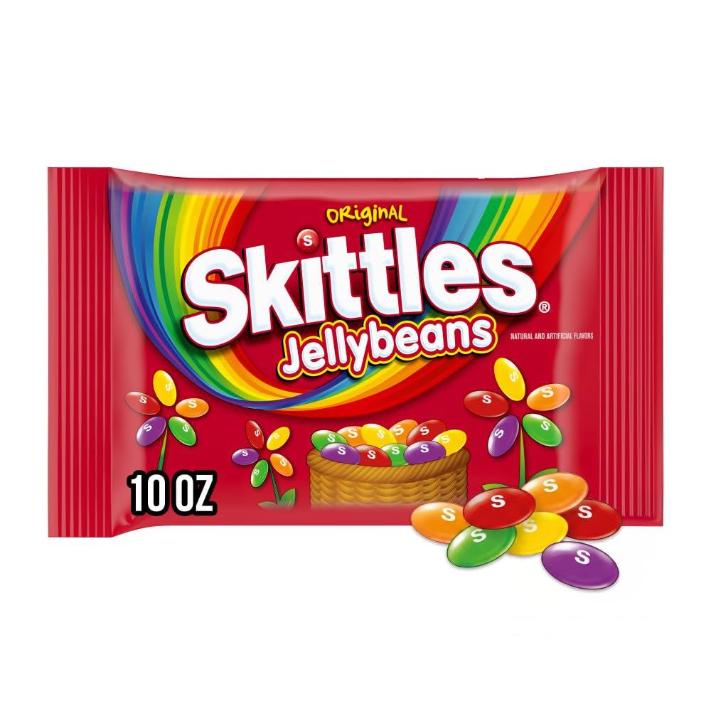 Skittles, Original Flavor Jellybeans Easter Seasonal Candy, 10 Oz