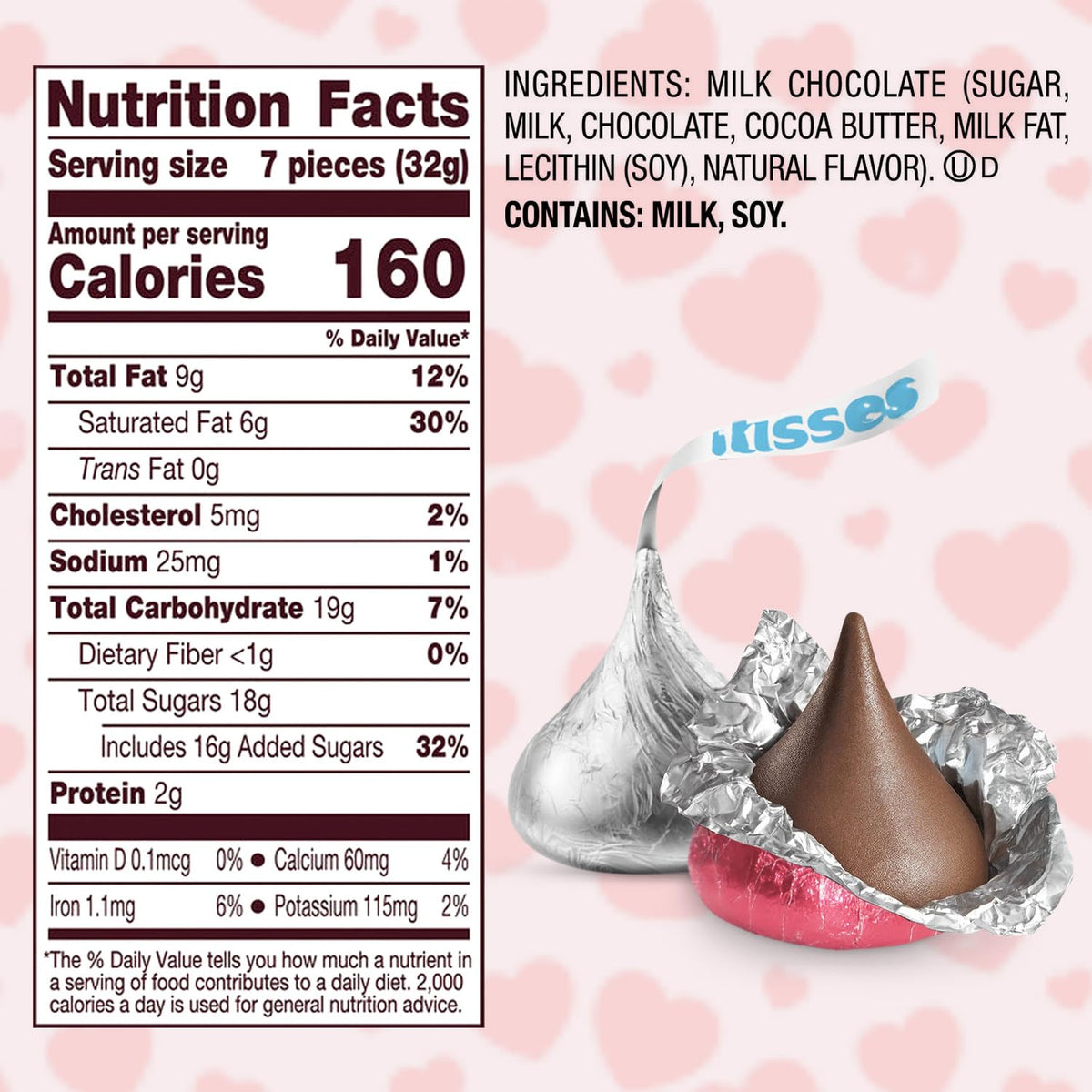 Pink and Silver Foil-Wrapped Milk Chocolate Candy - 1Lb Individually Wrapped Chocolate Approx. 100 Pieces