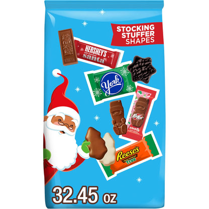 HERSHEY'S, REESE'S, YORK Assorted Chocolate Christmas Candy, 32.45 Oz