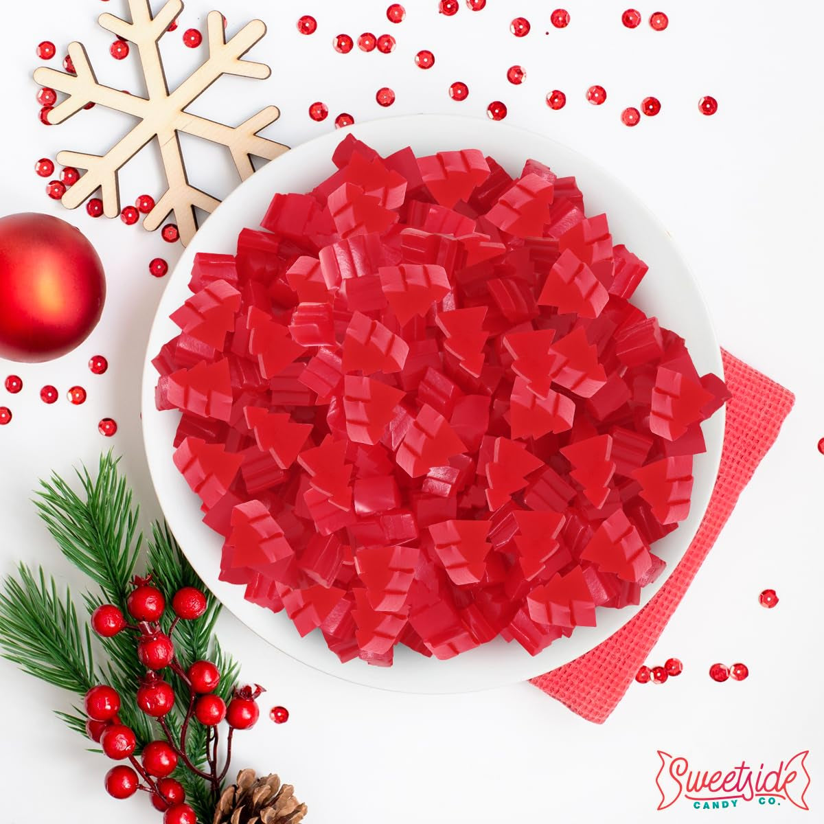 Christmas Chewy Candy, 1.1Lb Pack of Christmas Tree Candy Bulk