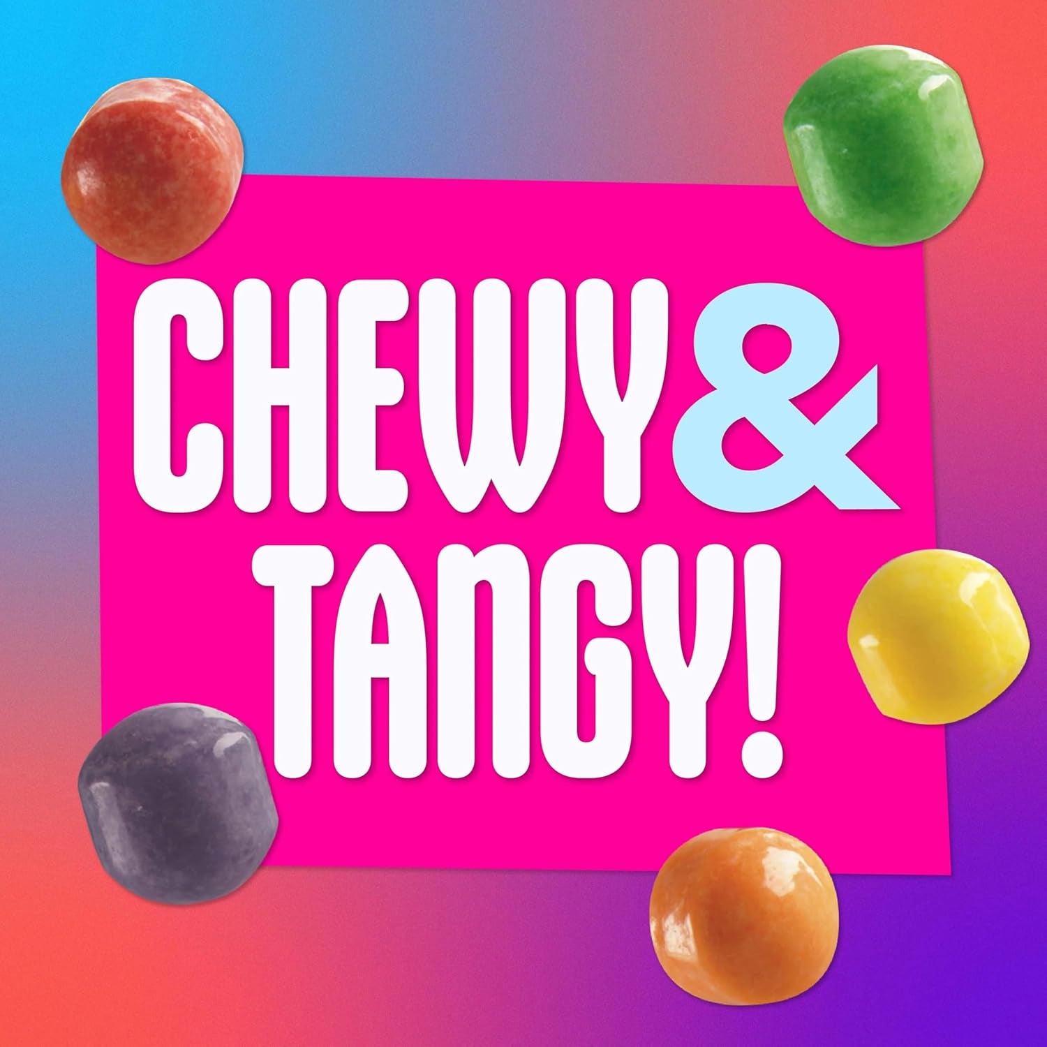Sweetarts Mini Chewy Candy, Mixed Fruit Flavors (Cherry, Grape, Lemon, Apple & Orange), Sweet & Tart Chewy Candy, 12 Oz Bag