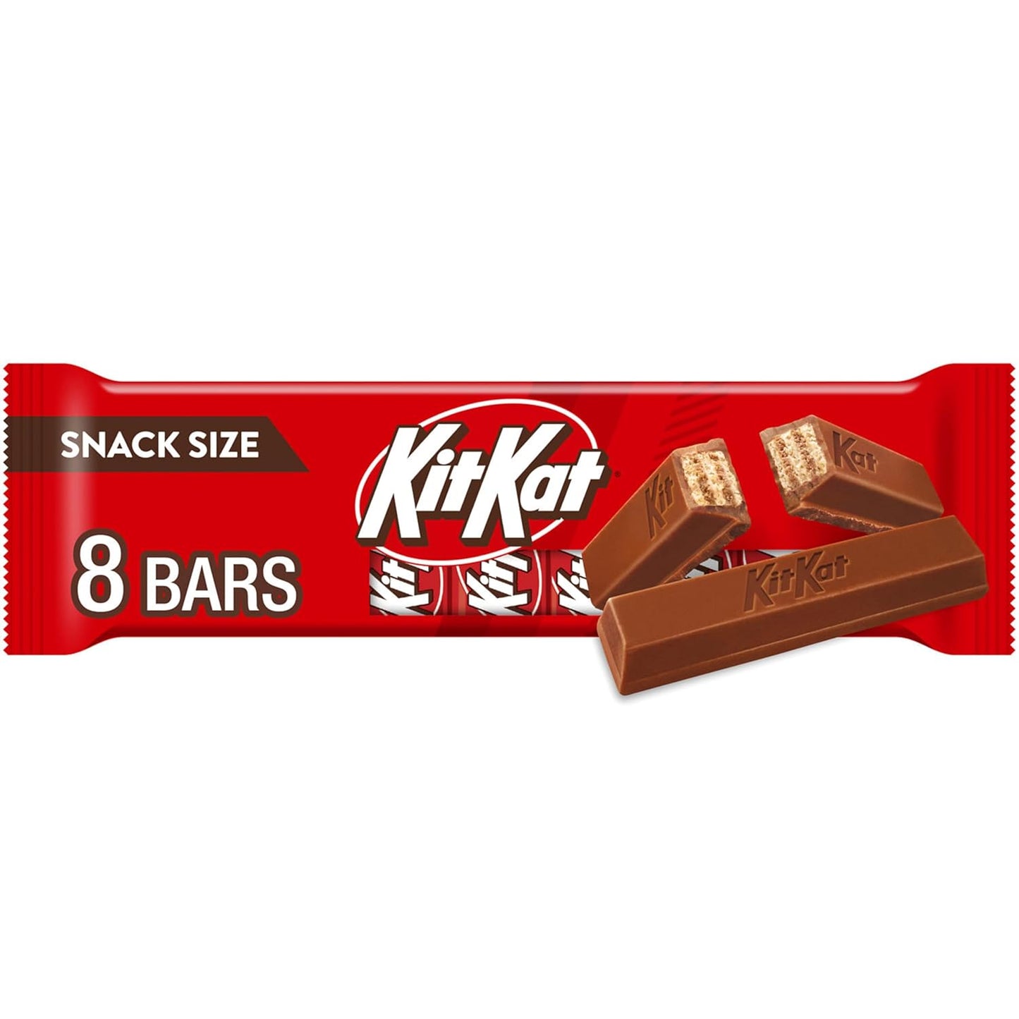 KIT KAT Milk Chocolate Wafer Snack Size, Candy Bars, 0.49 Oz (8 Count)