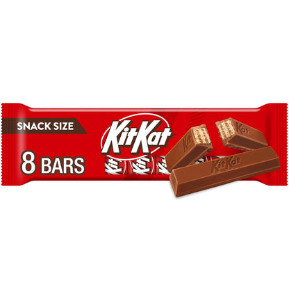 KIT KAT Milk Chocolate Wafer Snack Size, Candy Bars, 0.49 Oz (8 Count)