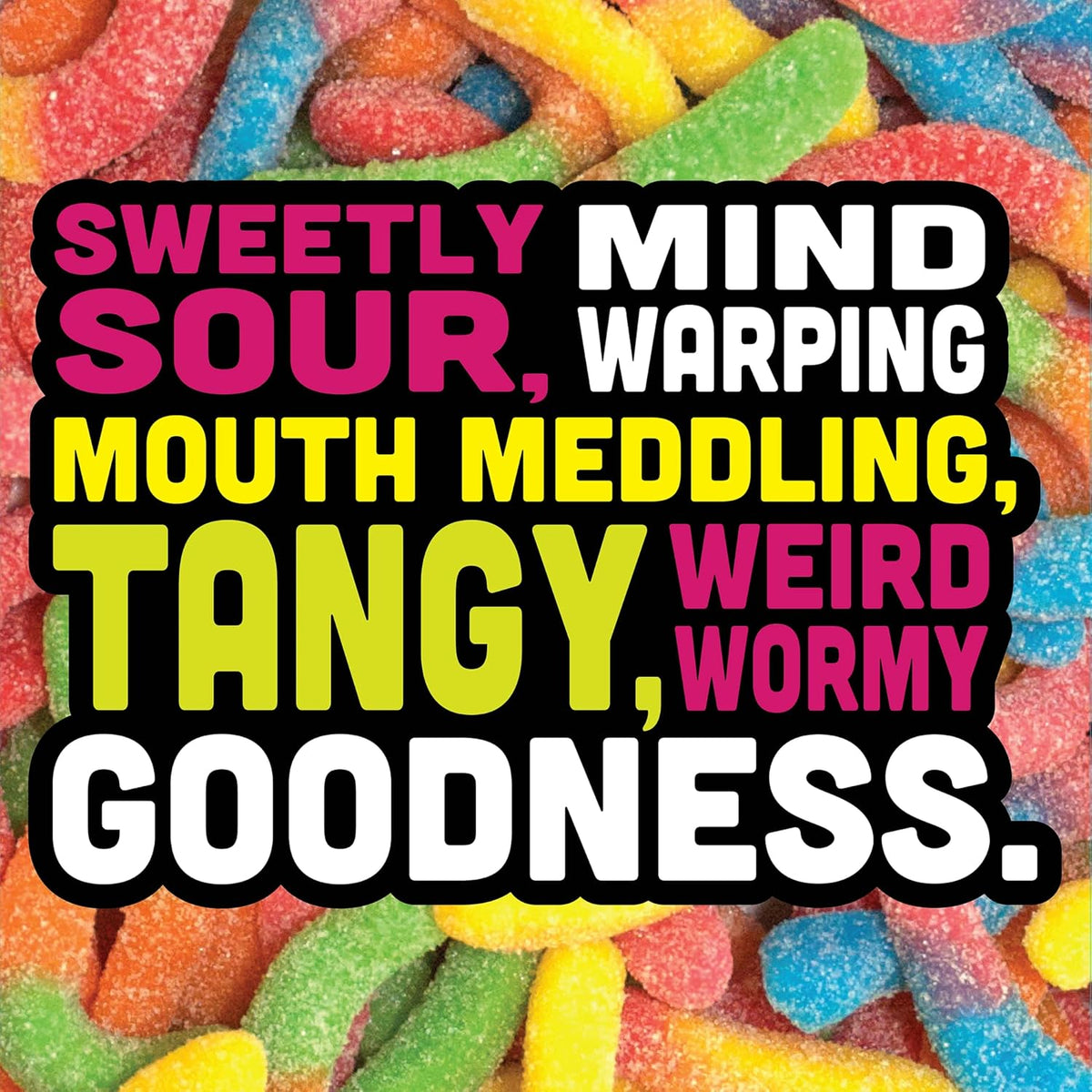 Trolli Mini Sour Brite Crawlers Candy, Sour Gummy Worms, 18 Oz, 30 Ct