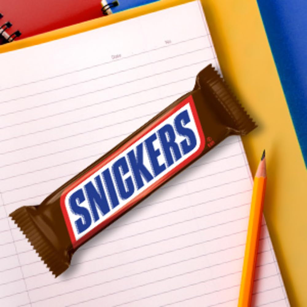 SNICKERS Milk Chocolate Candy Bar, NFL Football Snacks, 1.9 Ounce