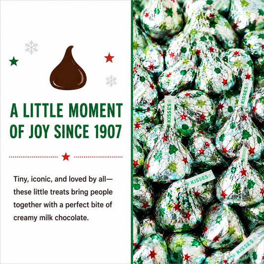 Hershe,Y Kisses 2LBS Sugar Cookie Flavored Chocolate Candy 192 Pcs Bulk Bag Individually Wrapped Creamy Chocolate Treats for Snacks Parties, Candy Dishes, Baking, Dessert Decorating, Gift Giving and Everyday Snacking