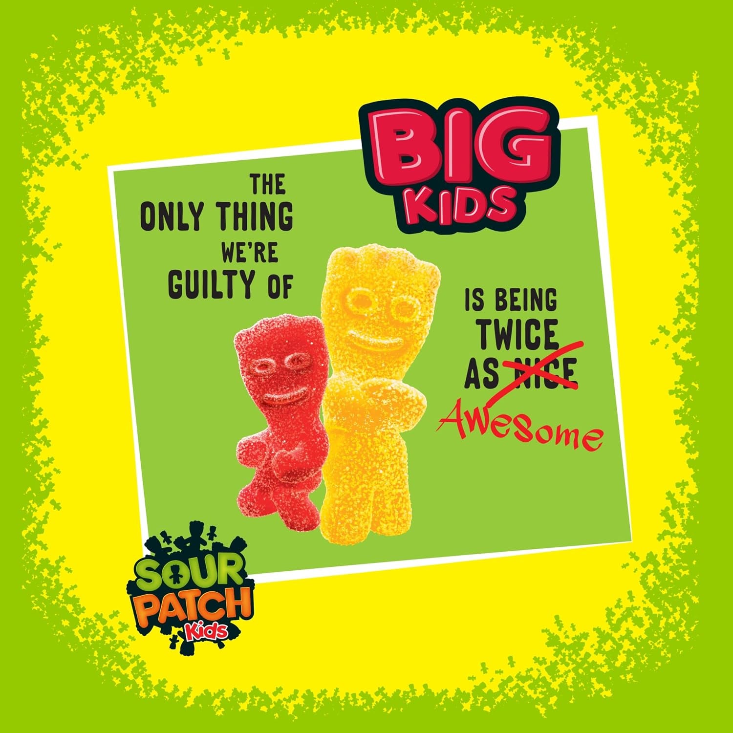 SOUR PATCH KIDS Big Kids Soft & Chewy Gummy Halloween Candy, 100 Ct