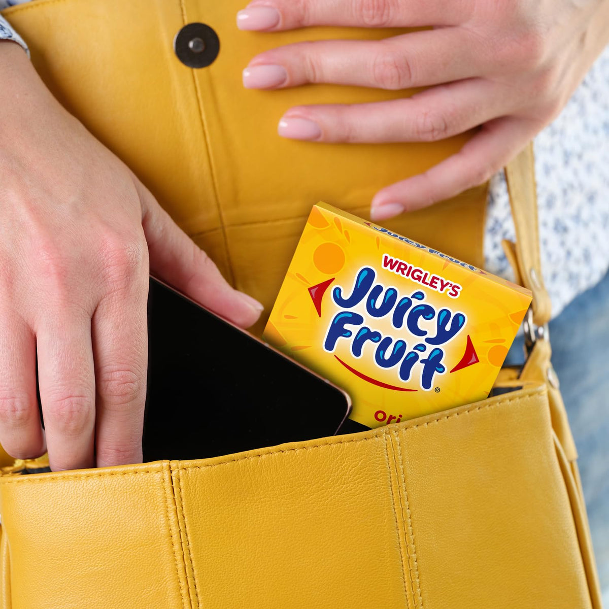 JUICY FRUIT Original Chewing Gum Bulk Candy Individually Wrapped 45 Ct 3 Pk