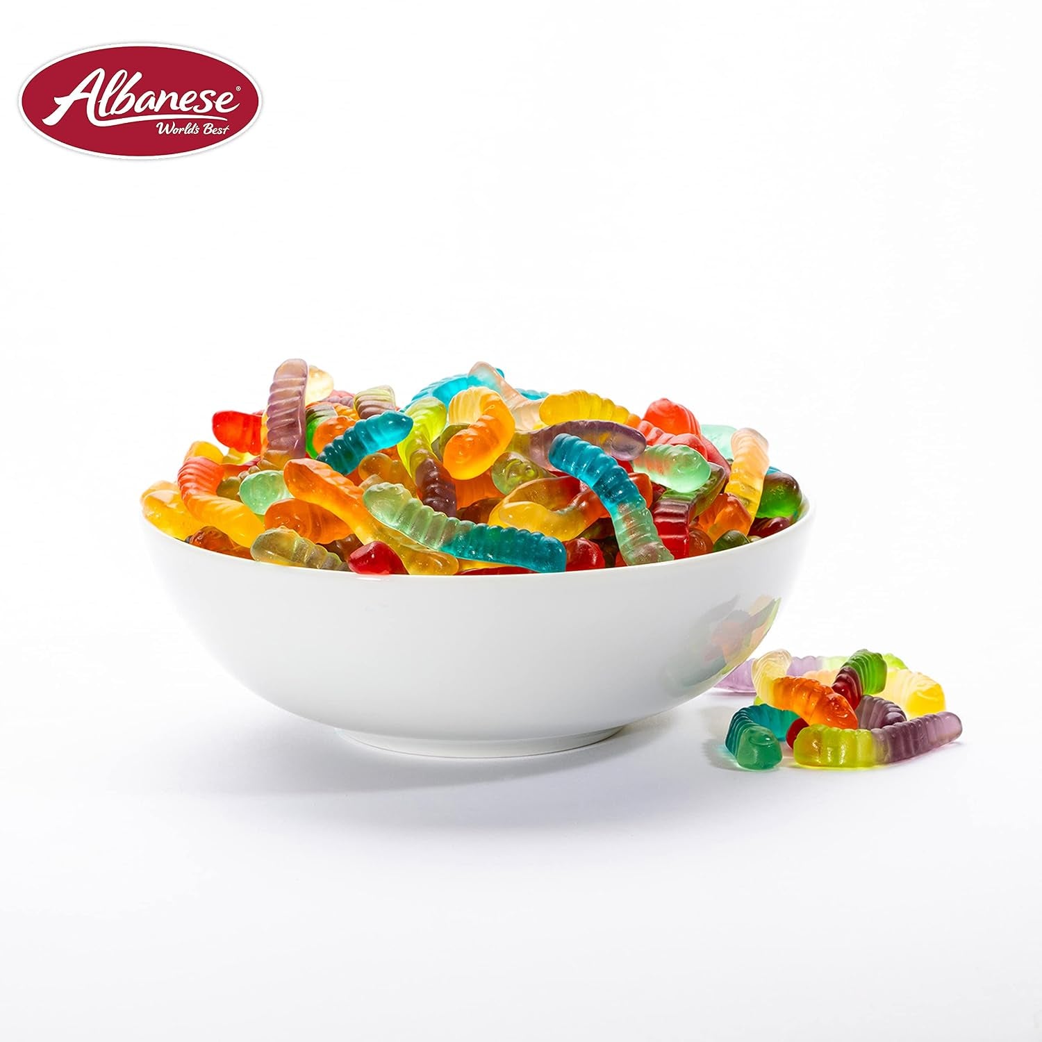 Albanese World's Best 12 Flavor Mini Gummi Worms | 36Oz Bag of Gummy Candy