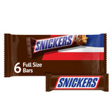 SNICKERS Full Size Milk Chocolate Candy Bars, 11.16Oz Bag, 6 Bars per Bag 