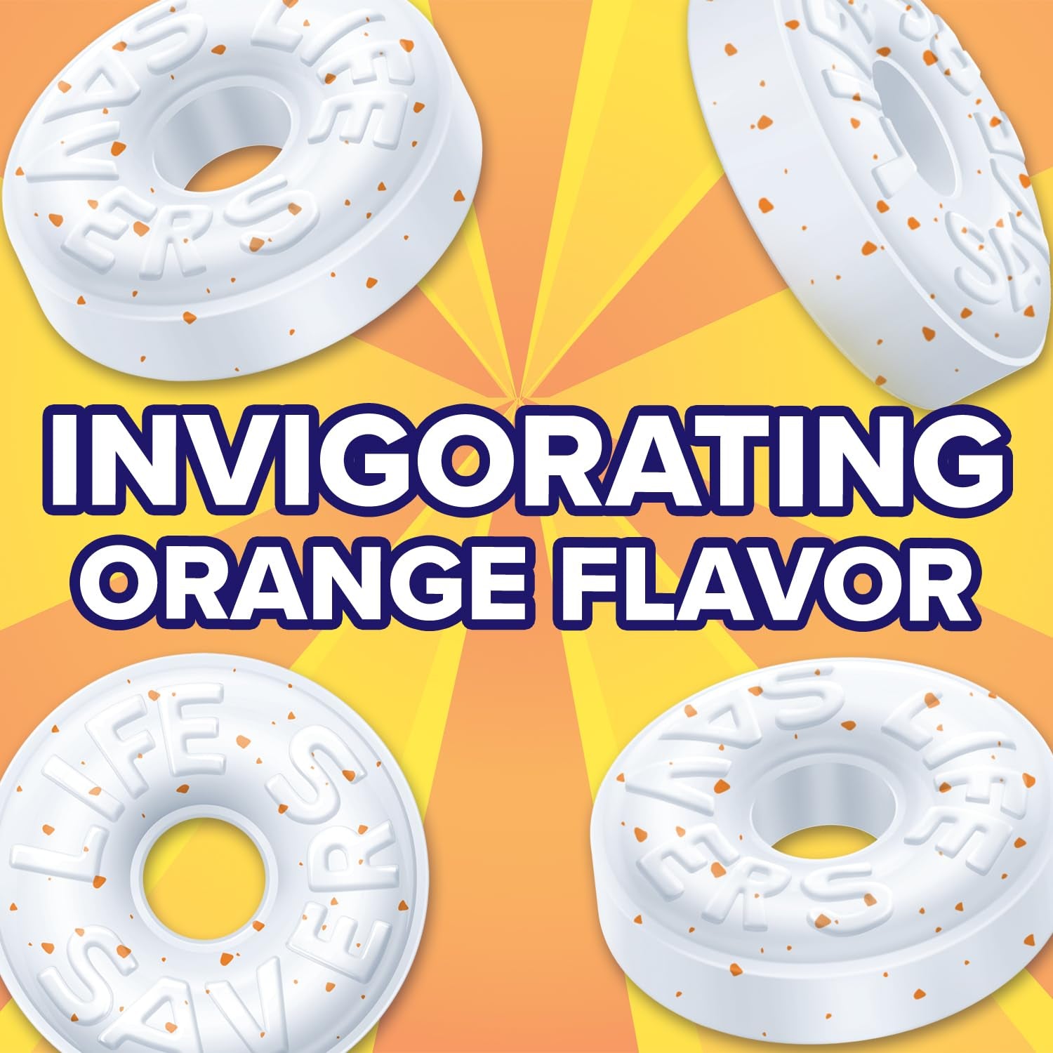 Life Savers Orange Mints, 6.25 Ounces (12 Hard Candy Bags)