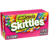 SKITTLES SOURS Wild Berry Sour Candy Bag, 1.8-Oz, Candy Bulk - 24 Count